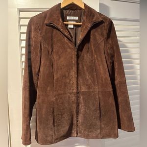 Genuine suede leather, Coldwater Creek jacket.